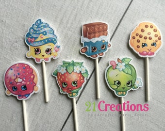 Shopkins Cupcake Toppers