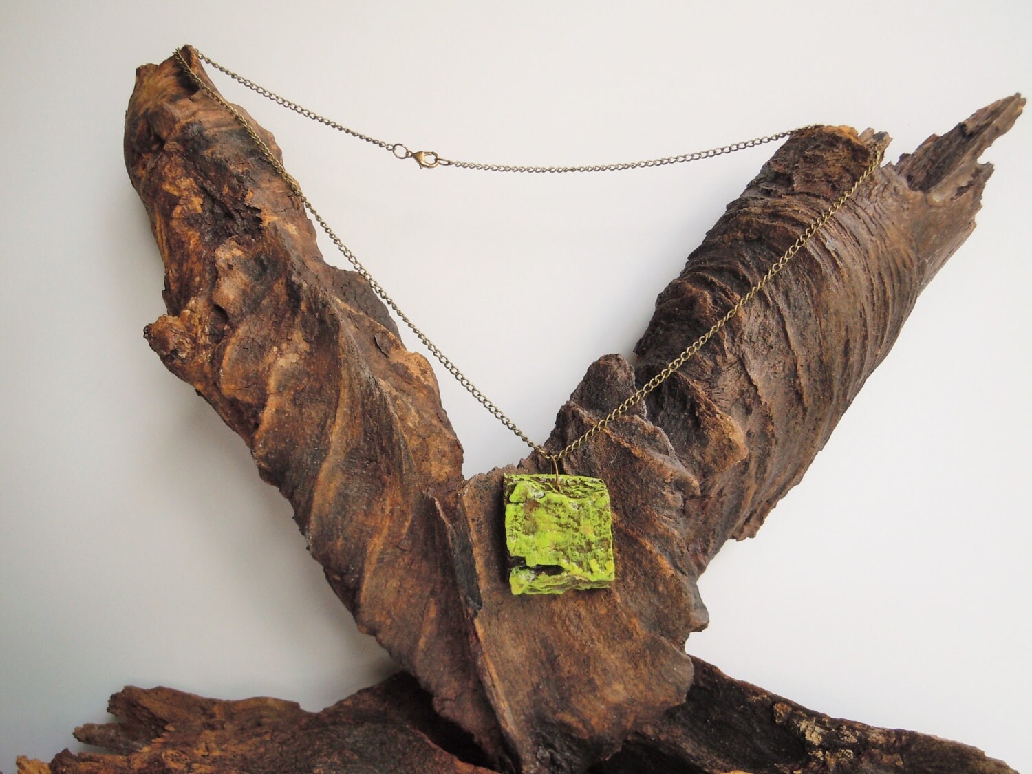 Tree Bark Pendant Necklace Nature Jewelry Natural Jewelry