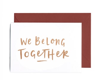 We belong together | Etsy