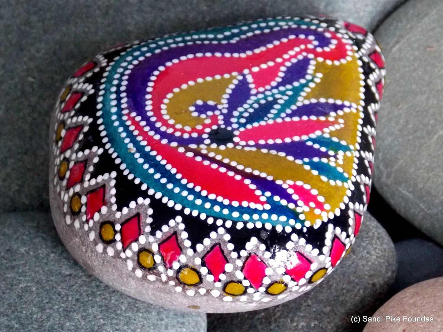 lotus blossom painted rocks painted stones by 