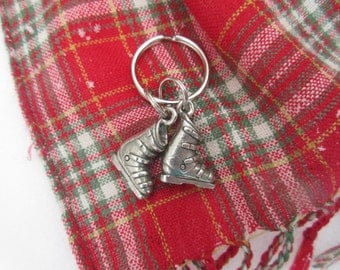 Ski Boots Keychain- Skiing Gifts for Skiers