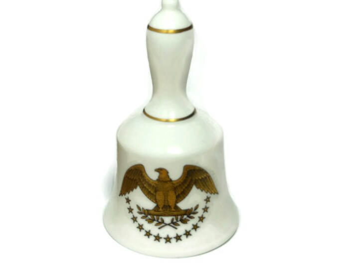 Bicentennial bone china bell, made in England, U.S.A. United States Bicentennial bell, Coalport Bone China, 1776 - 1976, spread eagle