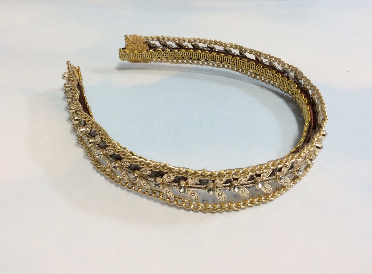 Gold rhinestone women headband rhinestone headband by omeforever