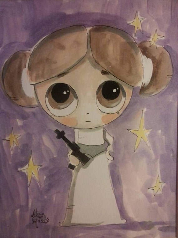 Princess Leia Star Wars Cute Princess by HappyIndustries on Etsy