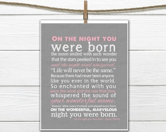 Night You Were Born - Nursery Decor