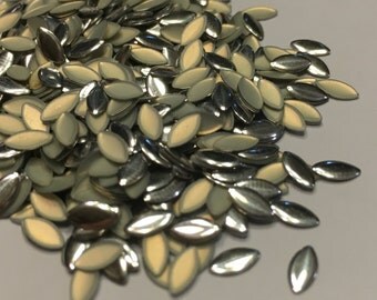 20 pieces silver color Teardrop nail art decor, 7 mm (S11/6)