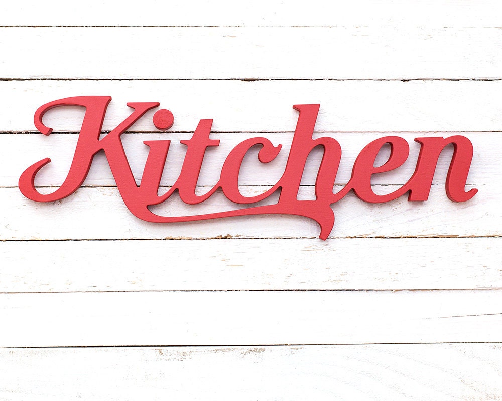 Kitchen wooden sign home restaurant bar wall decor any color