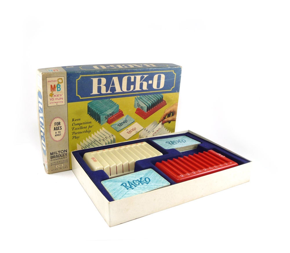 Vintage RackO game by Milton Bradley