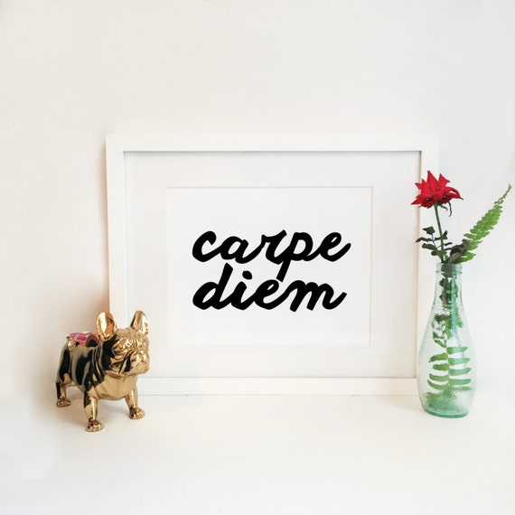 Items similar to Carpe Diem Print on Etsy