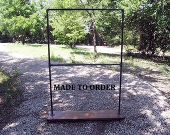 Clothing rack, garment rack, store fixture, double rack, clothes rack, clothing storage