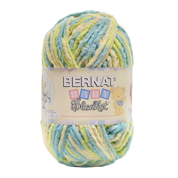 Bernat Baby Blanket Yarn in Baby Dinosaur Large 300 Gram Skein