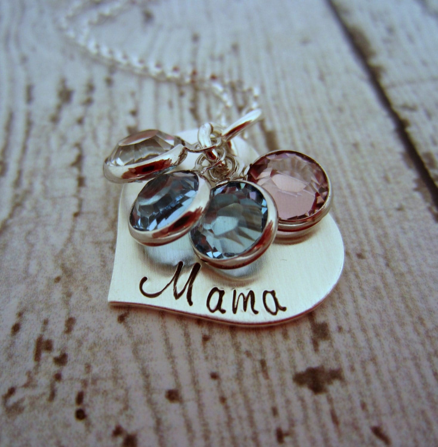 Birthstone Necklace for Mom Mothers Birthstone Necklace Mom