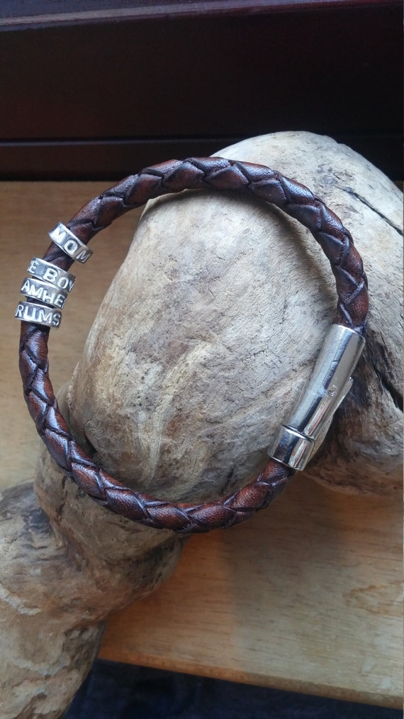 Custom Made Bracelet Leather Bracelet Personalized by flowerpecker