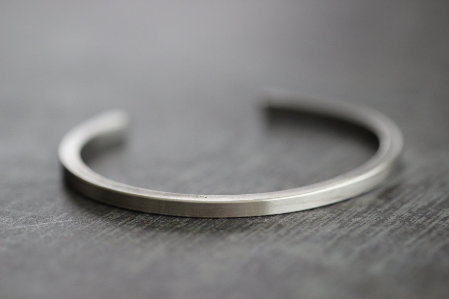 Sterling Silver Cuff Bracelet Square Men Women Unisex