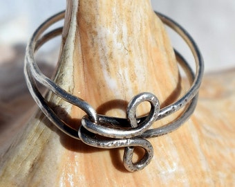 Wire Wrapped Ring,Patina, Sterling Silver Ring, Customizable, Jewelry, Wire Ring, 18 Gauge Wire
