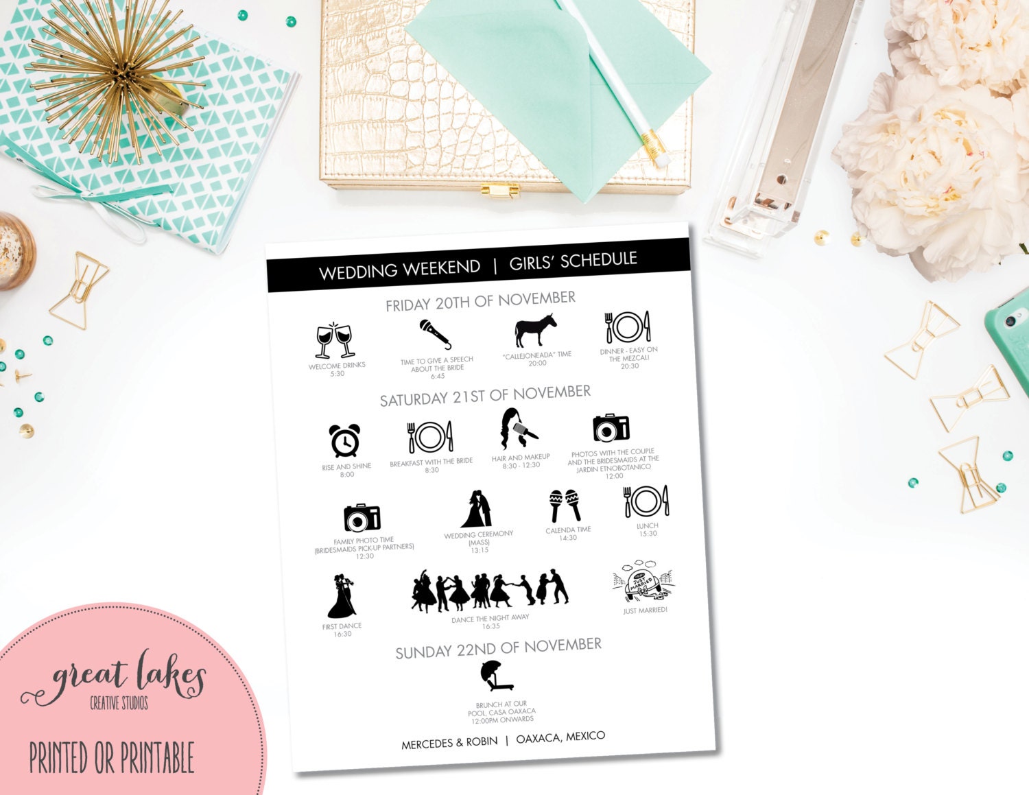 Wedding Table Wedding Timeline wedding day timeline etsy modern agenda icons bridal party graphic clip art silhouette printable