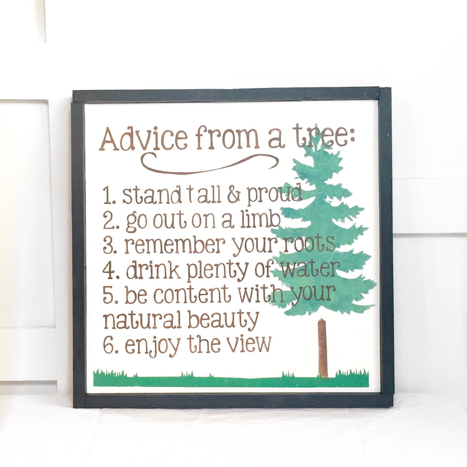 Advice From A Tree Sign by BeyondWordsBoutique on Etsy