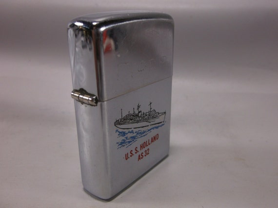 Navy USS Holland AS-32 US Navy 1980s Zippo Lighter Air