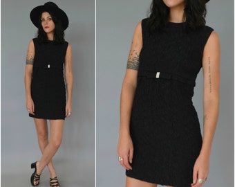 SALE - 1960s mod sleeveless mini dress