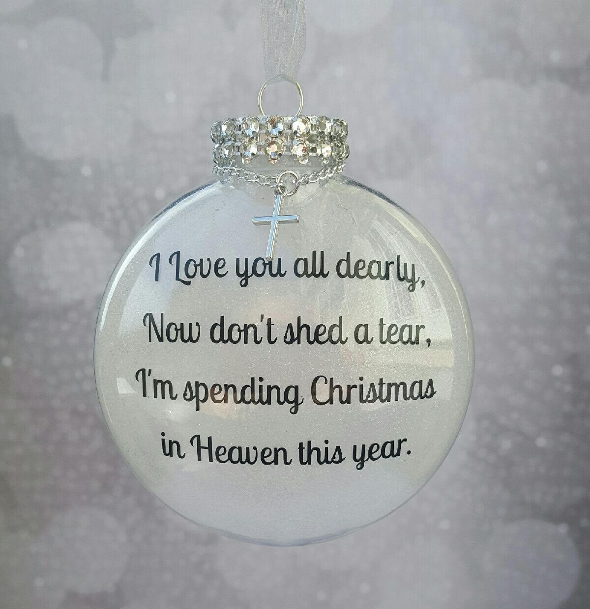 in memory of a loved one 2017 christmas ornament i love you in memory of a loved one 2017 christmas ornament i love you