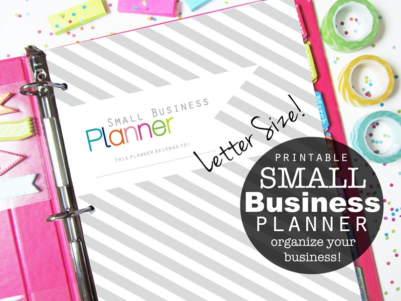 Small Business Planner Printable INSTANT DOWNLOAD Small