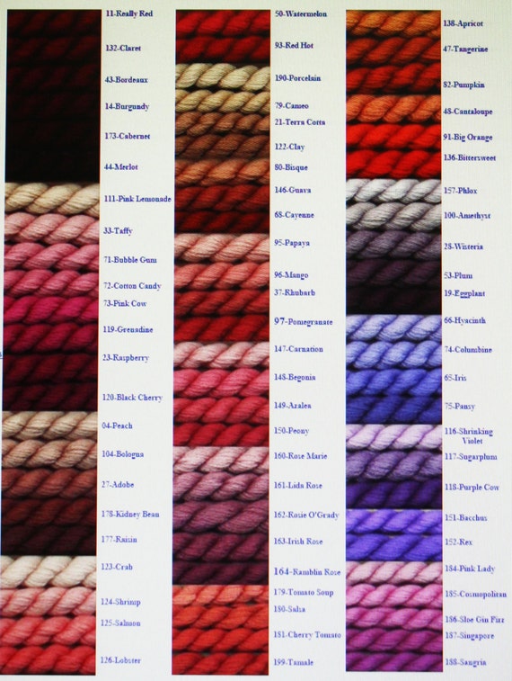Silk And Ivory Color Chart