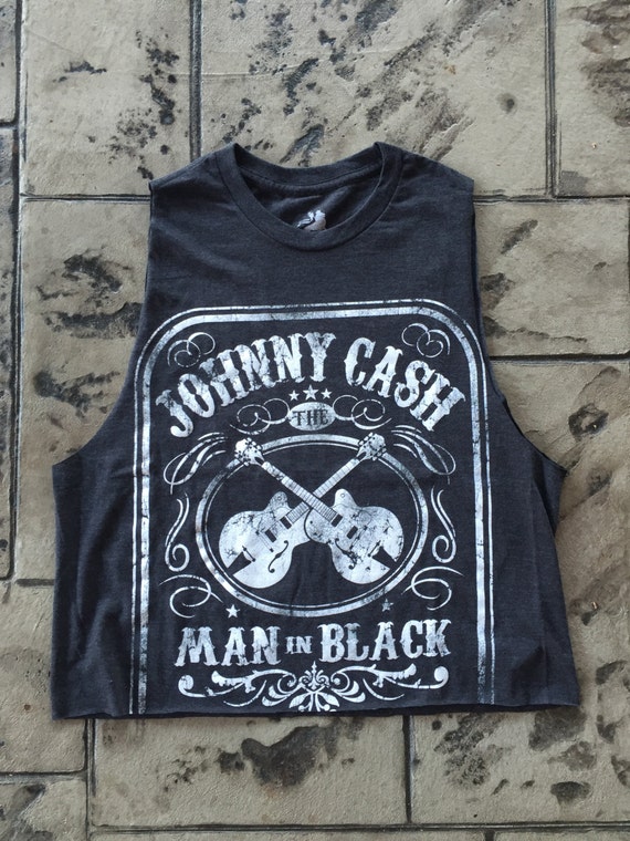 Vintage Johnny Cash Crop Top