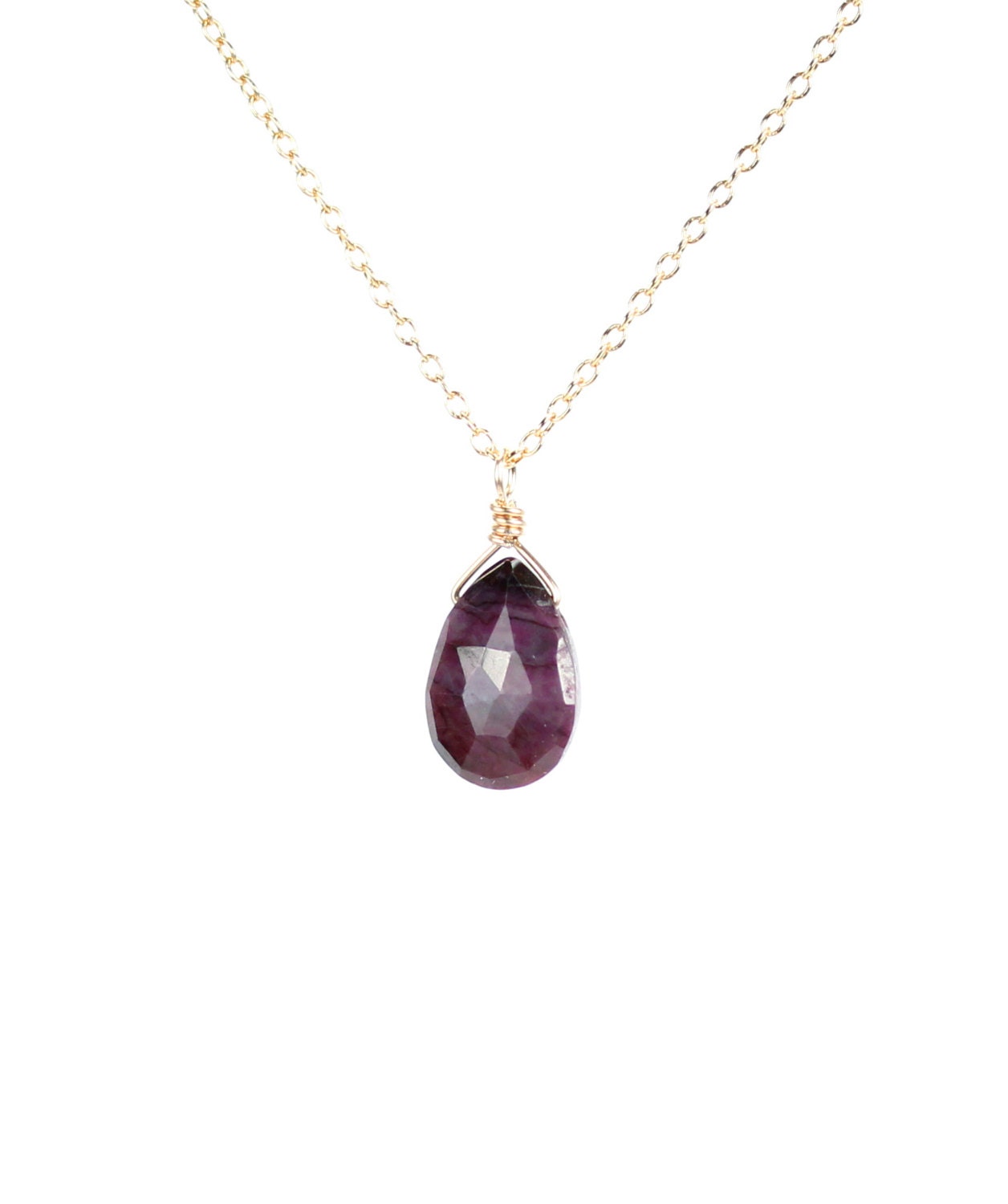 Sugilite necklace - purple stone necklace - cyclosilicate necklace - a ...
