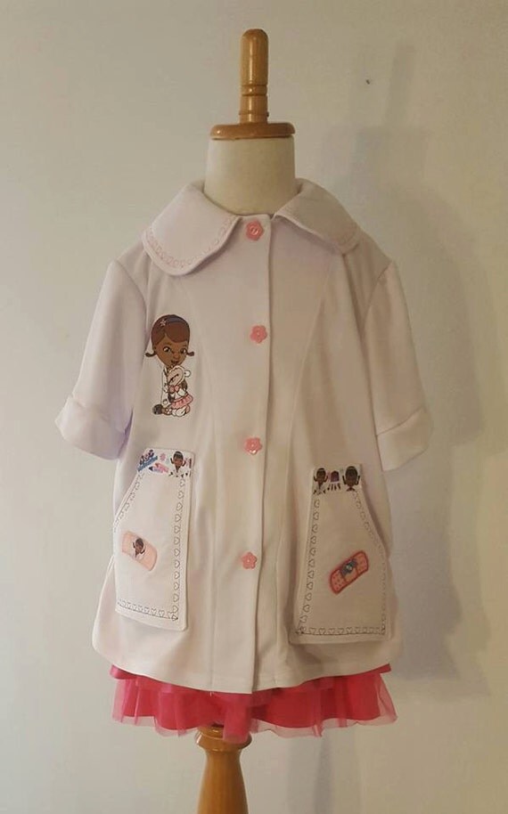 Doc McStuffins Lab Coat Tshirt and skirt by Uniqueboutique4bebe