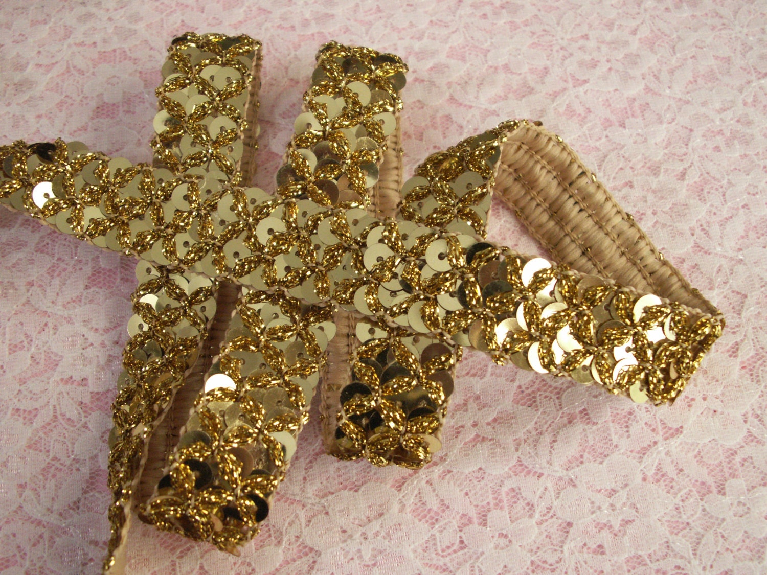 Gold Sequin Trim Sparkle Trim Costumes Burlesque Christmas