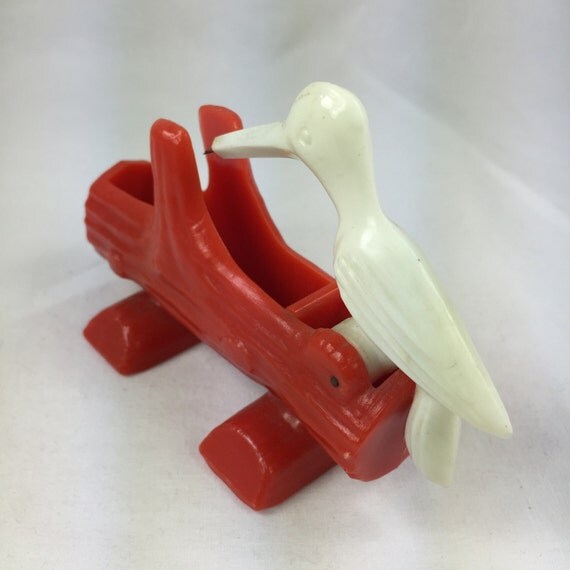 Vintage Toothpick Holder Bird