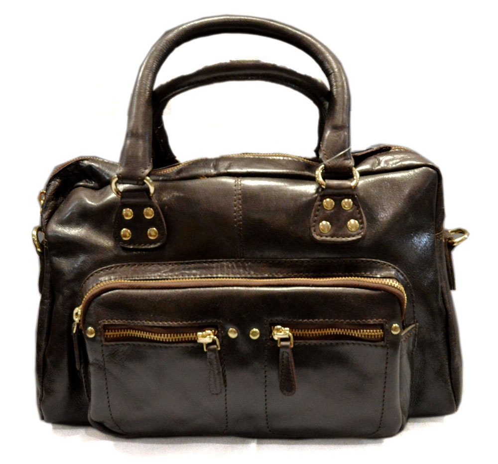Ladies buffalo leather handbag womens shoulder bag leather