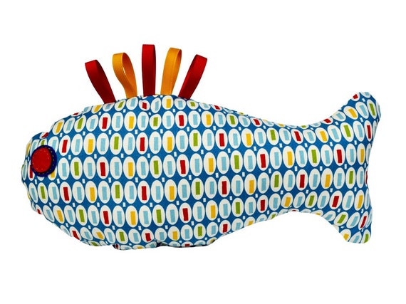 Stuffed Fish Fish Plushie Bright Fish Plush by CreationsMabrisa
