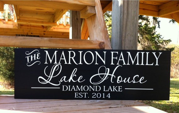 Lake House Sign-Lake House Decor-Custom Lake House