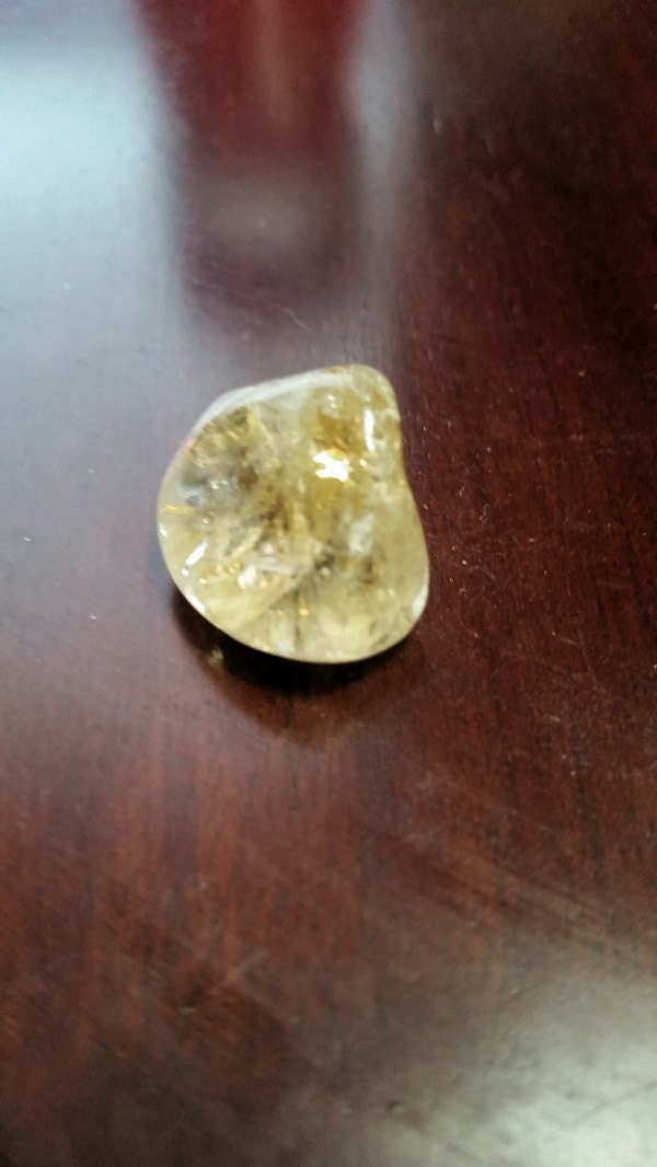 Yellow Clear Gemstone by TheChristianBoutique on Etsy