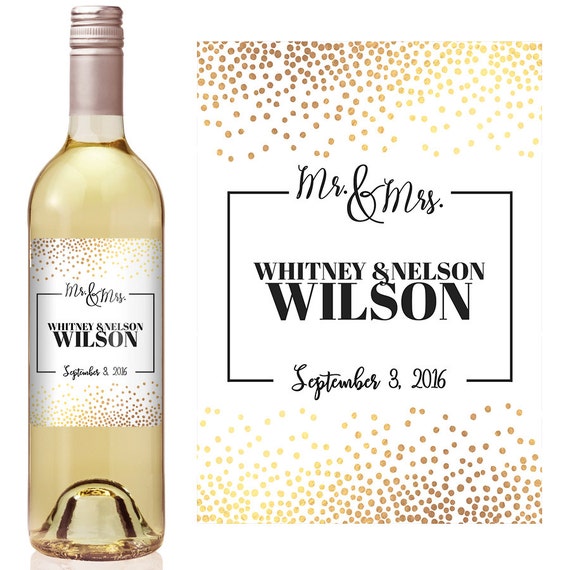 wedding wine labels