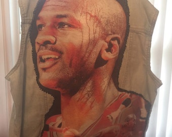 Basketball Legend inspired denim vest