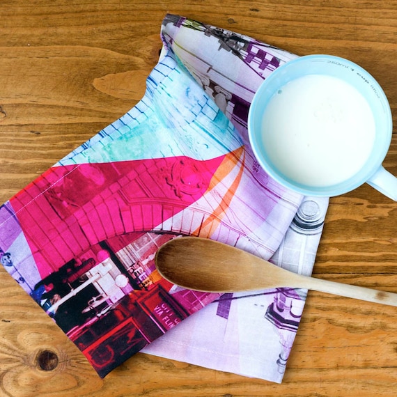 Melbourne Digitally Printed Tea Towel by SqueakDesign on Etsy