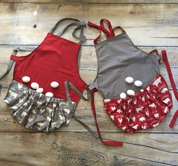 Harvest Apron Gathering Apron Gardening Apron Egg