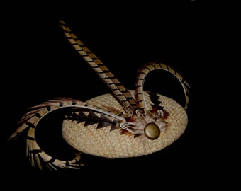 Pheasant Feather fascinator / head piece for Women