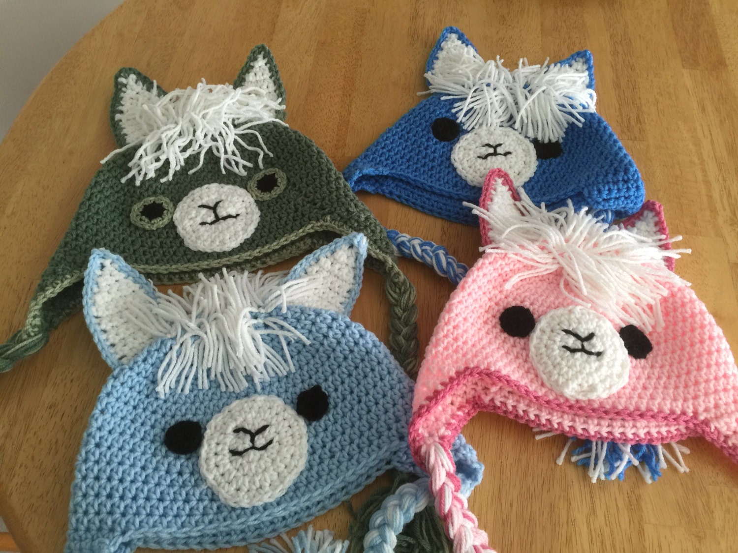Crochet Llama Hat Adult Sized