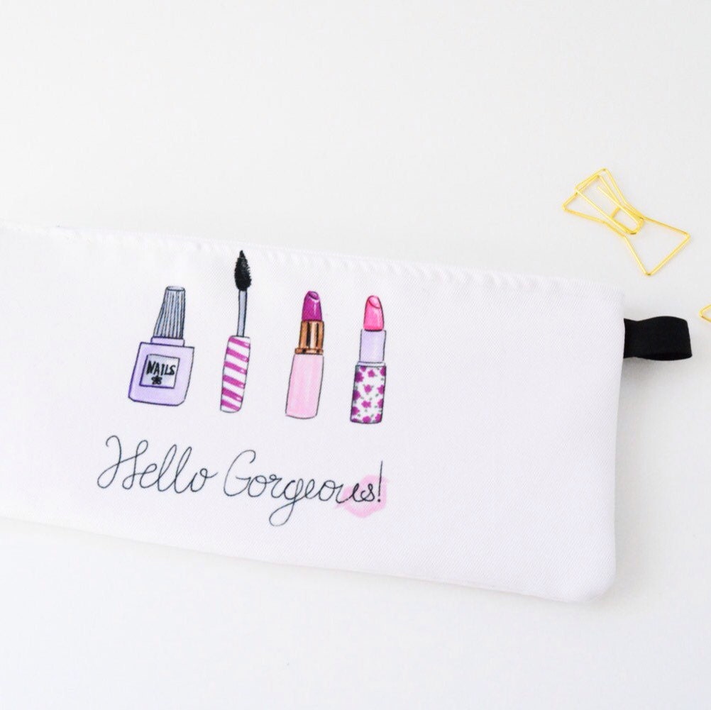 Makeup bag Pencil pouch Makeup cosmetic bag case Cute