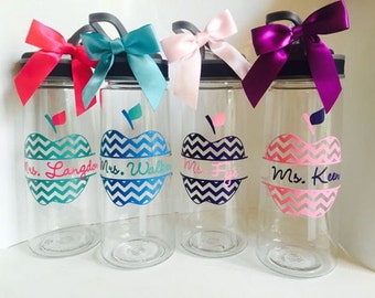 Personalized Teacher Water Bottle /Personalized Teacher Gift/Custom Teacher Appreciation Gift