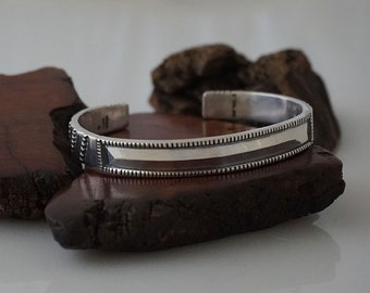 Hand Stamped 8 Gauge Sterling Silver Cuff Bracelet ... Made to Order