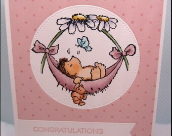 Handmade Baby Card By Townshipcrafts On Etsy