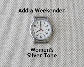 Add a Timex Women's Weekender Watch Face, Silver Tone