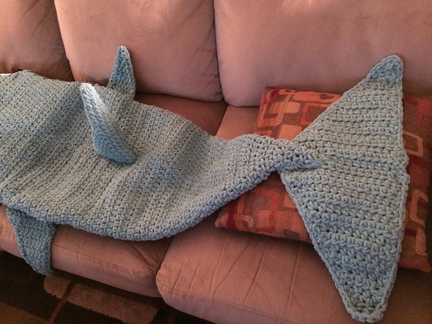 Crochet dolphin blanket crochet dolphin cocoon
