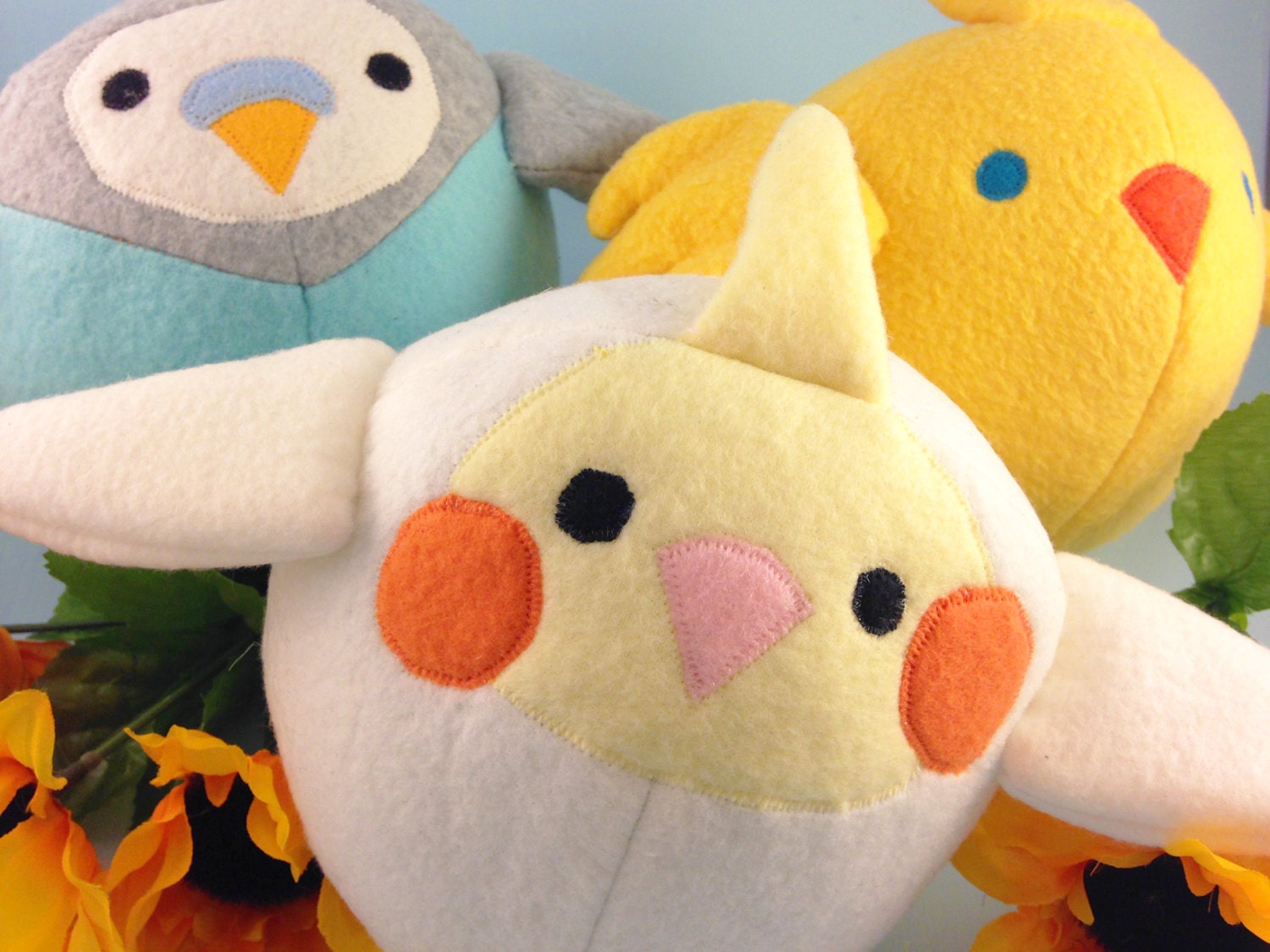 cute bird plushies