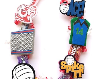 Volleyball Senior Day Gift - Volleyball Gift - Volleyball Banquet - Volleyball Theme - Volleyball Candy lei