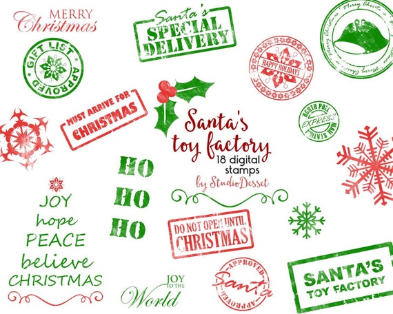 clipart christmas postage stamp - photo #33